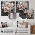 thumbnail image 4 of Designart "Peonies Blooming Pink Grey I" Floral Peony Metal Art Print, 4 of 5