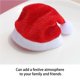 thumbnail image 5 of Naiovety 10 unids Mini Sombrero de Santa para Copas de Champán Altavoz Bluetooth Decoración Tela de Terciopelo Encantador Mini Sombreros de Navidad Kits de decoración para fiestas Naiovety HA017504-00, 5 of 6