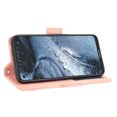 thumbnail image 5 of Case for Nokia 7.3 Cover Adjustable Detachable Card Holder Magnetic closure Leather Wallet Case - Pink, 5 of 5