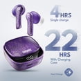 thumbnail image 2 of Audífonos inalámbricos Bluetooth Groovz Purple Python IPx4, 2 of 9