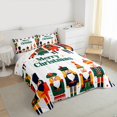 thumbnail image 3 of Homewish Boys Girls Xmas Nutcracker 3 Pieces Queen Comforter Set,Happy New Year Ultra Soft Bedding Sets,Merry Christmas Bedding Comforter Set Breathable,Luxury Bedroom Decor,Reversible, 3 of 8