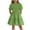 Green, variant on Diufon Girls Summer Dress Casual Puff Short Sleeve Ruffle Tiered A-Line Pleated Dresses for 5-15 Years