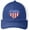 Patriotic Blue/White, variant on Patriotic Heart Patch USA Flag Trucker Mesh-Back Adult Hat Cap - Blue/Red/White