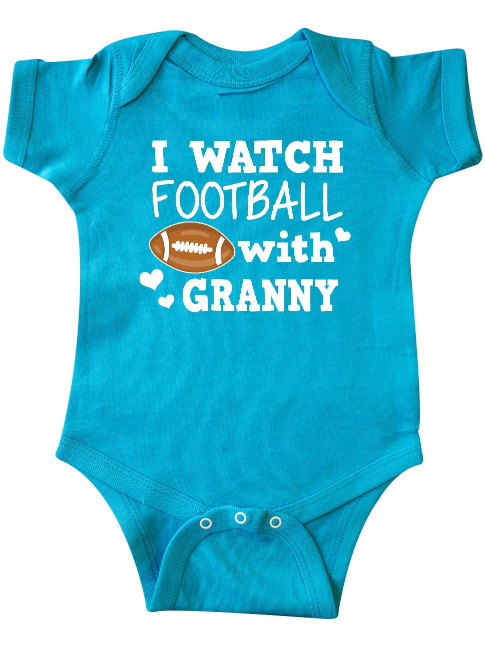 Detroit Lions I Love Watching With Grandma Baby Short Sleeve Bodysuit 
