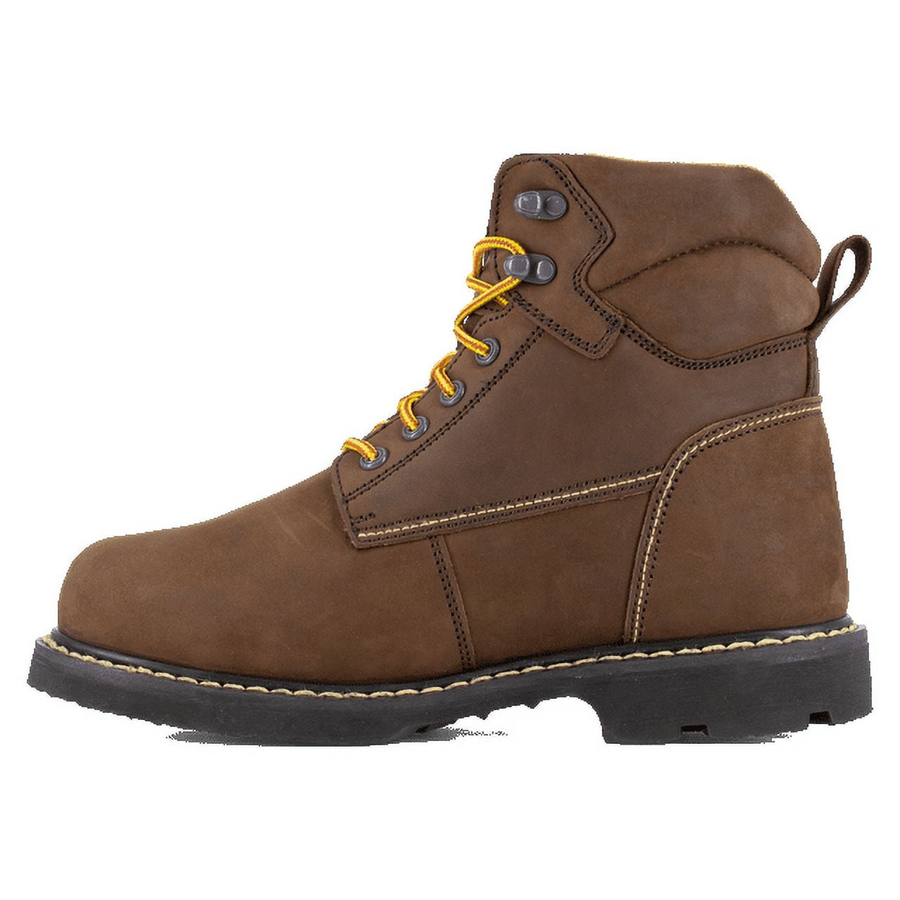 IRON AGE Men's 6" Groundbreaker Steel Toe Internal Metatarsal Guard Work Boot Brown - IA5014