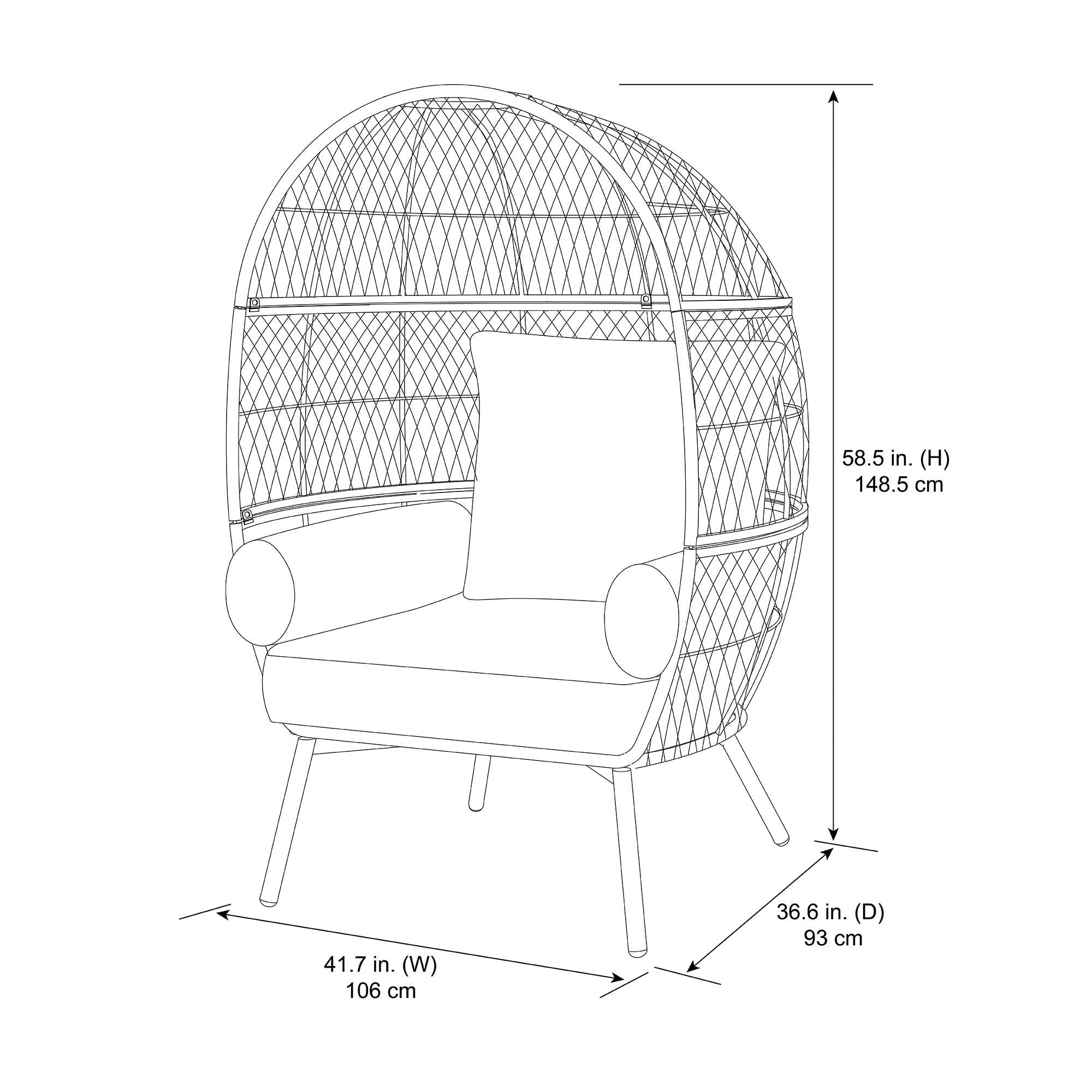 Ventura boho stationary wicker egg chair deals