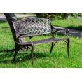 thumbnail image 1 of Hi-Line Gift Lattice Garden Bench Kids Bronze Colour - Set of 1, 1 of 4