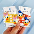 thumbnail image 3 of Tocado de dibujos animados de Disney para niña, horquillas coloridas de Mickey, Minnie, Pato Donald, accesorios para el cabello, 3 of 5