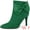Green, variant on Women's Pointy Toe Bow Stiletto Heel Ankle Boots Black US 9