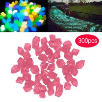 Moonstone Promotion Sale! Nomeni 300 Pcs Garden Decoration Glow in The Dark Luminous Pebbles Stones Wedding, Home Decor Clearance Sale Watermelon Red