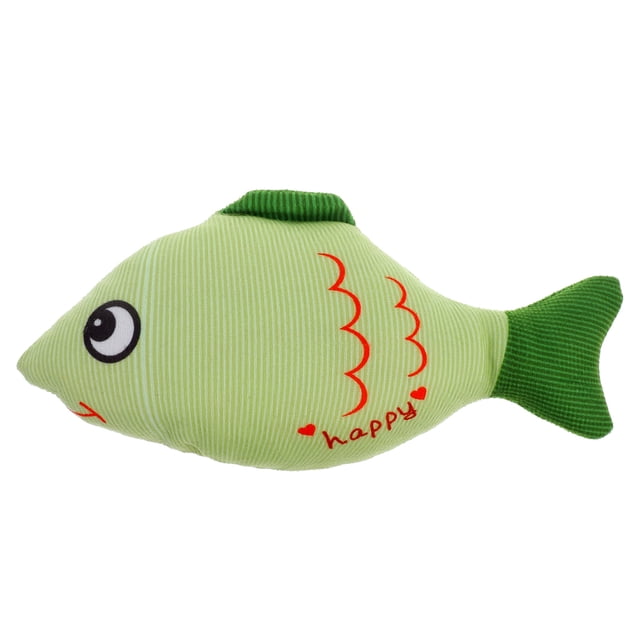 Juguete de pez realista para gatos, juguete interactivo para masticar, peluche suave con forma de pez para gatos de interior, juguete recargable, peluche de pez