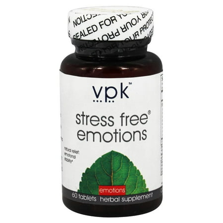 Stress Free Emotions | 60 Herbal Tablets - 1000 mg ea. | Anger ManagementTM | Natural Support for Stress Relief & Emotional Highs &