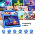 thumbnail image 3 of Android Kids Tablet 7 inch with Case, 2GB RAM, 32GB ROM, Touch Screen, Quad-Core,1024x600| Wi-Fi| Google Certified(Blue), 3 of 6