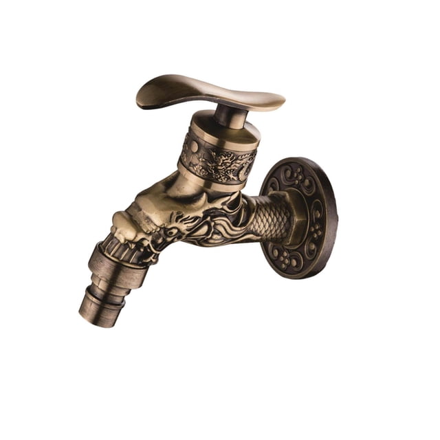 Robinet de Jardin Robinet de Balcon Machine à Laver Bassine Robinet Mural Bronze
