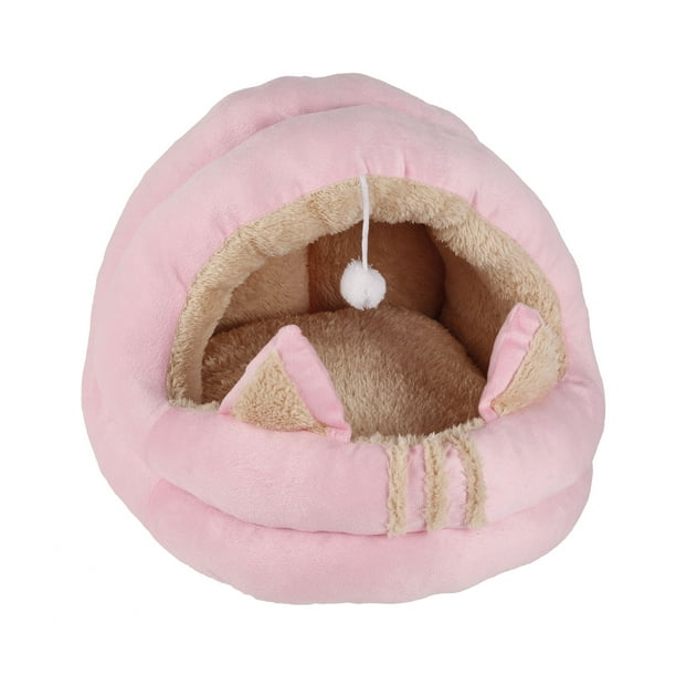 Cama Para Gatos Para Gatos De Interior, Tienda De Campaña Para Mascotas Con Parte Inferior Antideslizante, Cama Semicerrada Para Gatos Con Juguete Colgante, Casa Suave Para Gatos Para Perros Pequeños, Muyoka Hogar