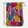 thumbnail image 5 of Simply Daisy 70" W x 73" L Leaf Pile Polyester Shower Curtain, Larkspur [1 Ct], 5 of 5