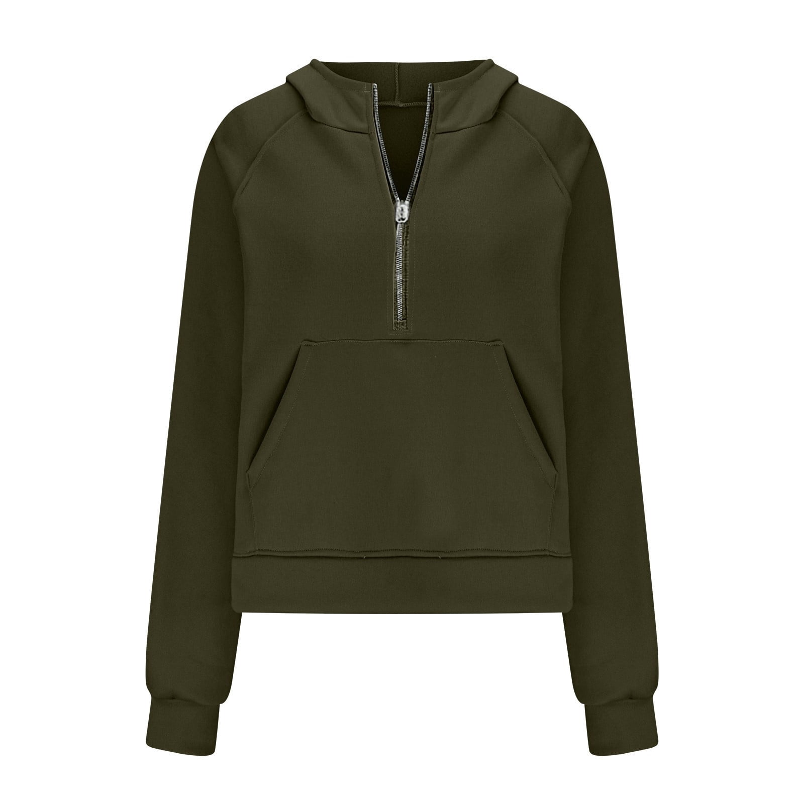 Dxzfnsa Womens Fall Winter Hoodies Women Fleece Half Zip Long Sleeve Pullover Sweatshirts Solid Color Pockets Cropped Sweatshirts Athletic Pullover Sweatshirts