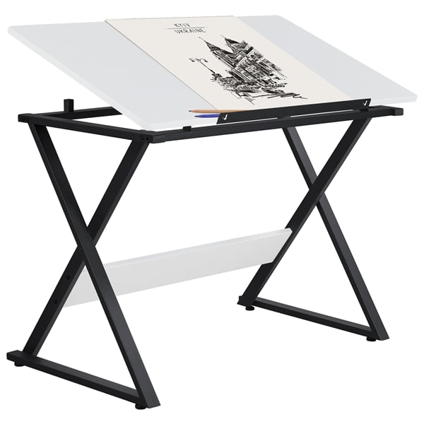 Yaheetech Drafting Table Basic Drawing Deck with Adjustable Tabletop