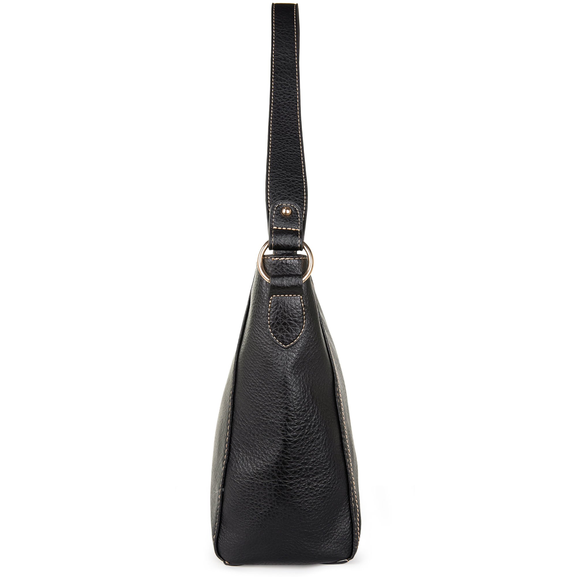 Montana West Hobo Bag, Black Vegan Leather photo 7