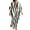 Black, variant on Dvprdro Womens Casual Beach Maxi Dress V Neck 3/4 Sleeve Moire Print Side Slit Loose A Line Flowy Bohemian