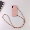 thumbnail image 1 of Funda de teléfono de cadena de pulsera de cuero con collar de cordón cruzado de lujo para iphone 13 11 12 14 Pro Max XR X XS 7 8 plus correa de cubierta Tan Jianjun unisex, 1 of 2
