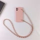 thumbnail image 1 of Funda de teléfono de cadena de pulsera de cuero con collar de cordón cruzado de lujo para iphone 13 11 12 14 Pro Max XR X XS 7 8 plus correa de cubierta Tan Jianjun unisex, 1 of 2