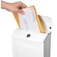 thumbnail image 6 of Architectural Mailboxes Aspen™ Locking, Vertical Wall-Mounted Mailbox for Outside, Modern Metal Galvanized Steel Small Mail box with Lock and Key Drop Box, White, 6 of 9