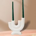 thumbnail image 1 of Candelabros s de cerámica blanca, candelabros , candelabros para el hogar, Navidad, Halloween, mesa de cena, boda 185 cm x 185 cm Colco Portavelas cónico, 1 of 8
