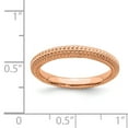 thumbnail image 5 of 925 Sterling Silver Stackable Expressions Pink-plated Domed Ring Size: 5; for Adults and Teens; for Women and Men, 5 of 5