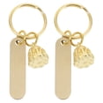 thumbnail image 1 of Miangastore Car Phone Number Plate 2Pack 35In Brass Numbered Tags, 1 of 8