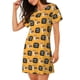 thumbnail image 2 of Fotbe Corgi Bata de Dormir para Mujer con Estampado, Camisón de Algodón de Manga Corta, Ropa de Dormir Casual, 2 of 6
