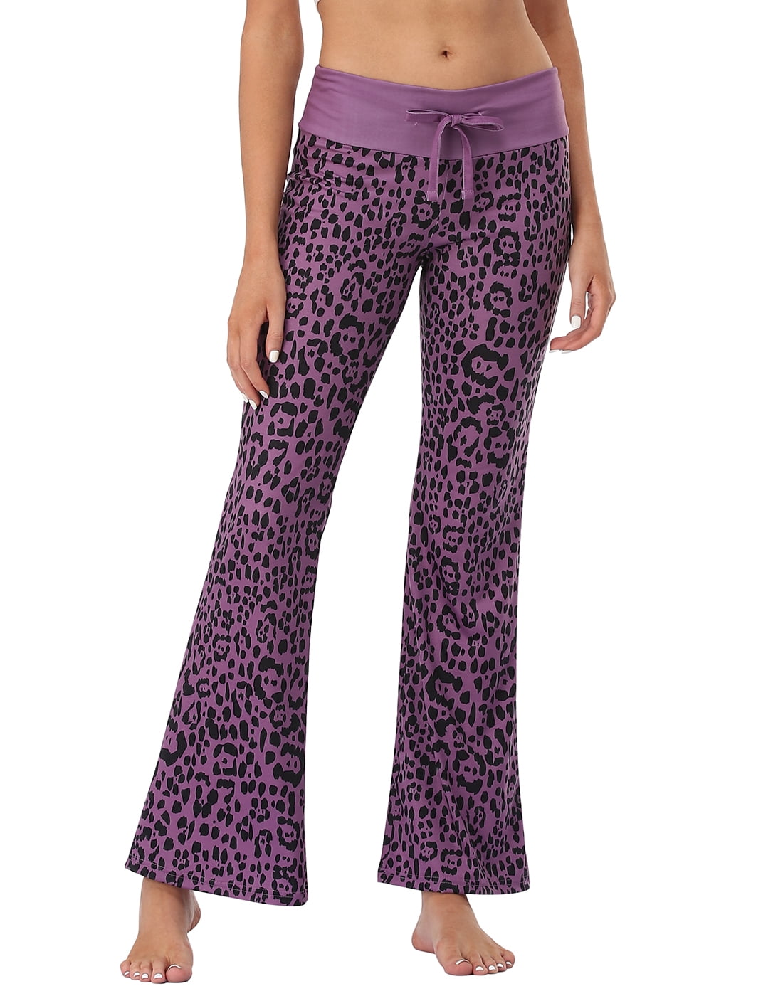 HDE - HDE Women and Women's Plus Pajama Pants Sleepwear PJ Bottoms (Purple Leopard, 3X