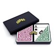 thumbnail image 2 of Copag 1546 Design 100% Plastic Playing Cards, Poker Size (Standard) Green/Burgundy (Jumbo Index, 6 Sets), 2 of 5