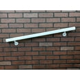 thumbnail image 2 of Aluminum Handrail Direct AHR Aluminum Wall Handrail w/ Mounts (5' Length,Gloss White) USA Made, 2 of 5