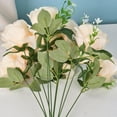 thumbnail image 6 of 10 Heads Artificial Roses Wedding Home Table Decoration Long Bouquet Arrangement Fake Plants Valentine'S Day Gift, 6 of 6