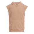 thumbnail image 3 of Kids Sleeveless Hooded Tank Top, Boys Girls Pocket Casual Sleeveless Sweatshirt, 3 of 8