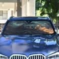 thumbnail image 4 of Qxltty Skull Soldier Car Windshield Sunshades Foldable UV Rays Sun Visor Protector Keep Your Vehicle Cool 53×23.5in, 4 of 8