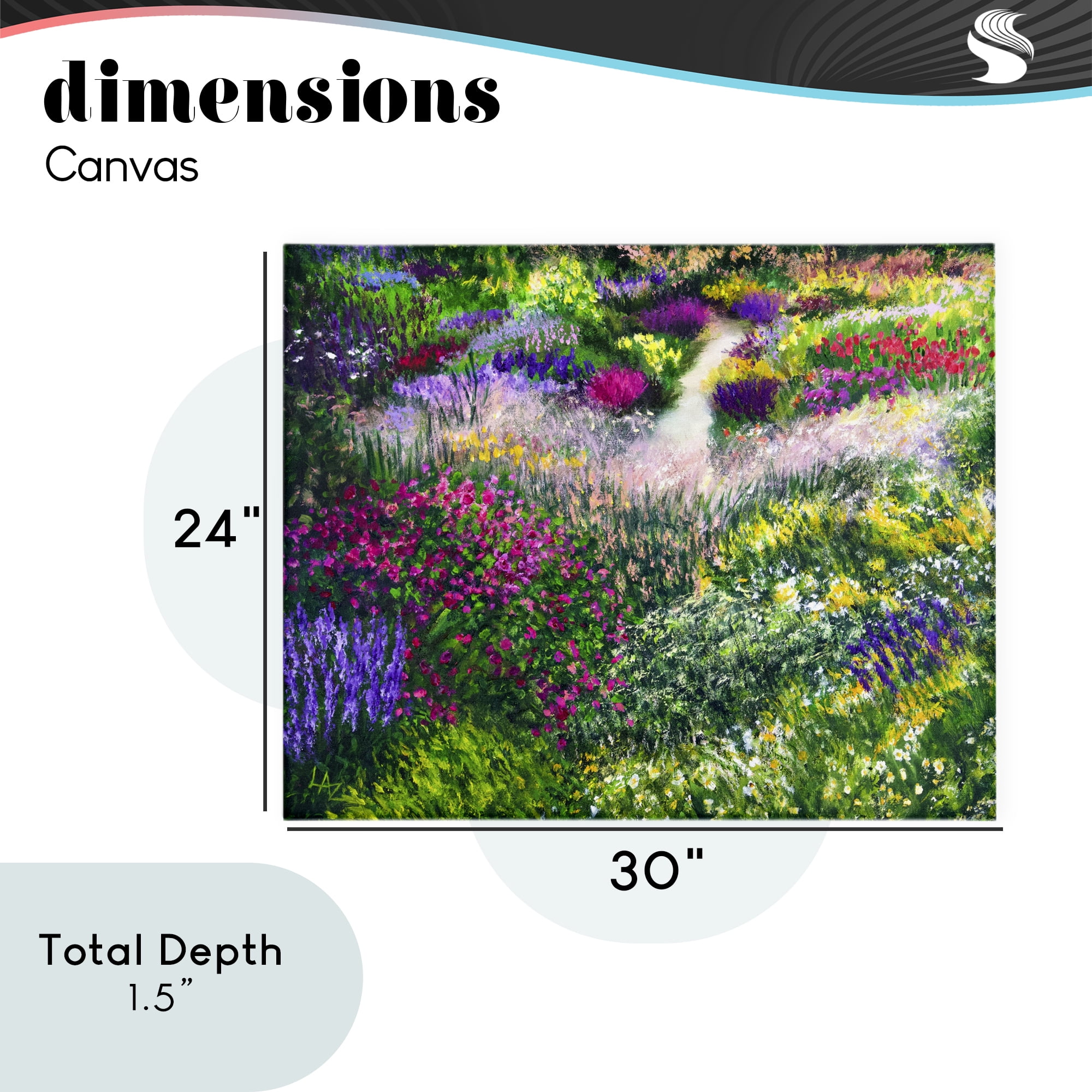 Stupell Industries Breath Of Spring Meadow Canvas Wall Art, design by Lee Ann Zirbes