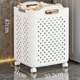 thumbnail image 3 of Multiple Sized Laundry Basket With Brakes On Wheels Sturdy PP Materials Portable for Space Saving and Easy Transport, 3 of 20