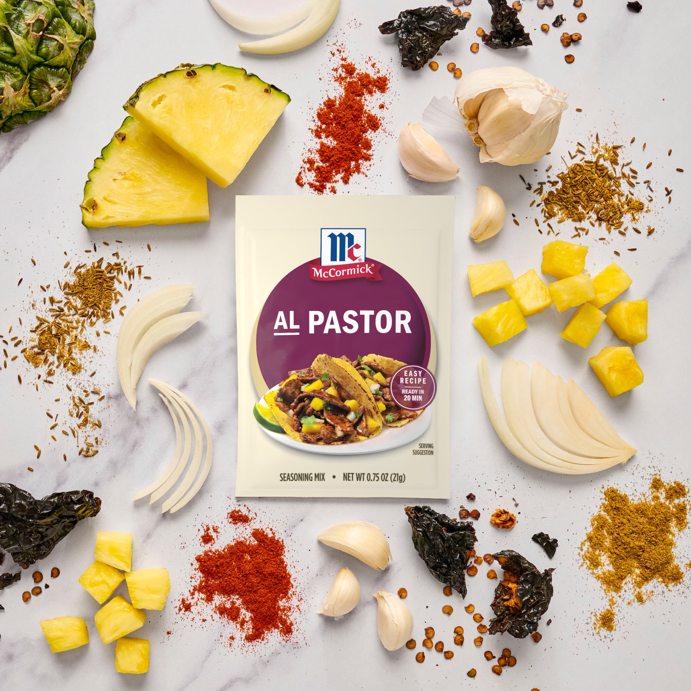 (12 pack) McCormick Al Pastor Seasoning Mix, 0.75 oz Packet