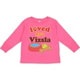 thumbnail image 3 of Inktastic Vizsla Loved by a (dog Breed) Boys or Girls Long Sleeve Toddler T-Shirt, 3 of 5