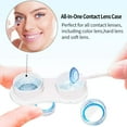 thumbnail image 2 of Contact Lens Case,Oweilan 2 Pack Portable Clear Contact Lens Care Box Holder Container Soak Storage Kit for Travel&Home, 2 of 7