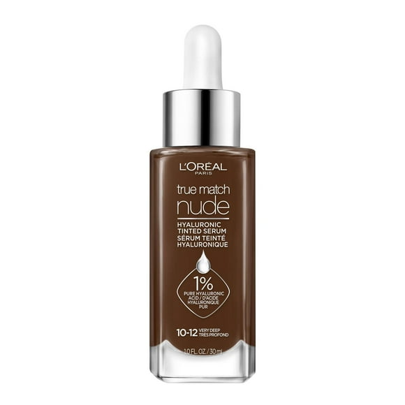 L’Oréal Paris True Match Nude Tinted Serum with 1% Hyaluronic Acid, Hyaluronic Acid Infused