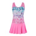 thumbnail image 4 of Girls Swimsuit One Piece Bathing Suits Sleeveless Ruffle Floral Pattern Toddler Bathing Suit Girl 3-4 Years, 4 of 4