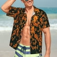 thumbnail image 7 of Kll Men'S Hawaiian Shirt Short Sleeve Button Down Beach Shirts-Daisies, 7 of 7