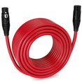 thumbnail image 2 of LyxPro 150 Feet XLR Microphone Cable Balanced Male to Female 3 Pin Mic Cord for Powered Speakers Audio Interface Professional Pro Audio Performance and Recording Devices - Red, 2 of 15