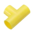 thumbnail image 5 of Uxcell Conduit Coupler T-Shaped Fittings Coupling Connector Pipe White 16 mm 3 Ways Electrical Conduit Pack of 20, 5 of 6