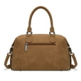 thumbnail image 5 of Wrangler Suede Doctor Bag Top Handle Purse Satchel Handbags Suede Crossbody Barrel Handbags for Women, Khaki, 5 of 7