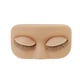 thumbnail image 2 of Maniquí para pestañas, suministros para extensiones de pestañas, párpados de práctica removibles, estuche suave marrón claro, 2 of 9