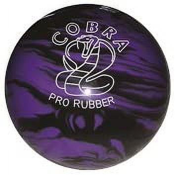BuyBocceBalls New Listing - EPCO Candlepin Bowling Ball- Single - Cobra Pro Rubber - Lavender & Black (4 1/2 inch- 2lbs.7oz.)